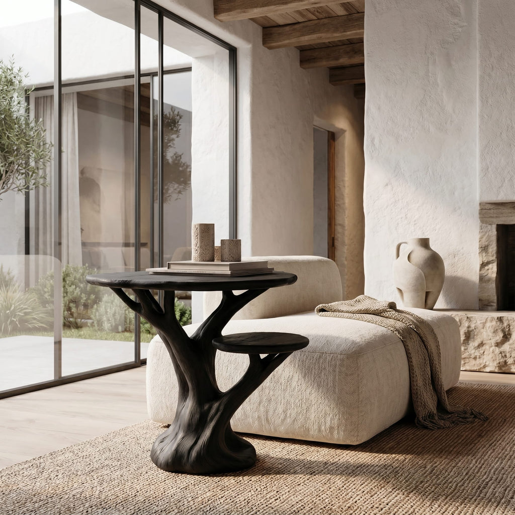 Organic Sculptural Side Nightstand