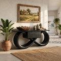 Organic Sculptural Console Table Contemporary Hallway, solid wood, built to order, view 4