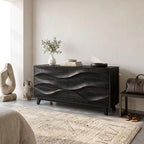 Minimalist Wave Closet Dresser, solid wood, built to order, view 4