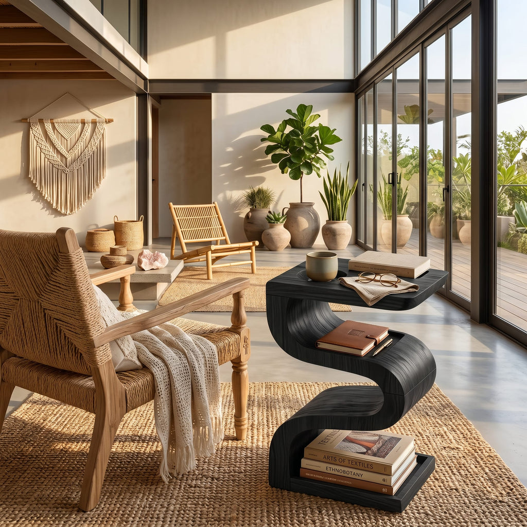 Sculptural Minimal Side Table