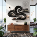 Minimalist Wine Holder, solid wood, built to order, view 4