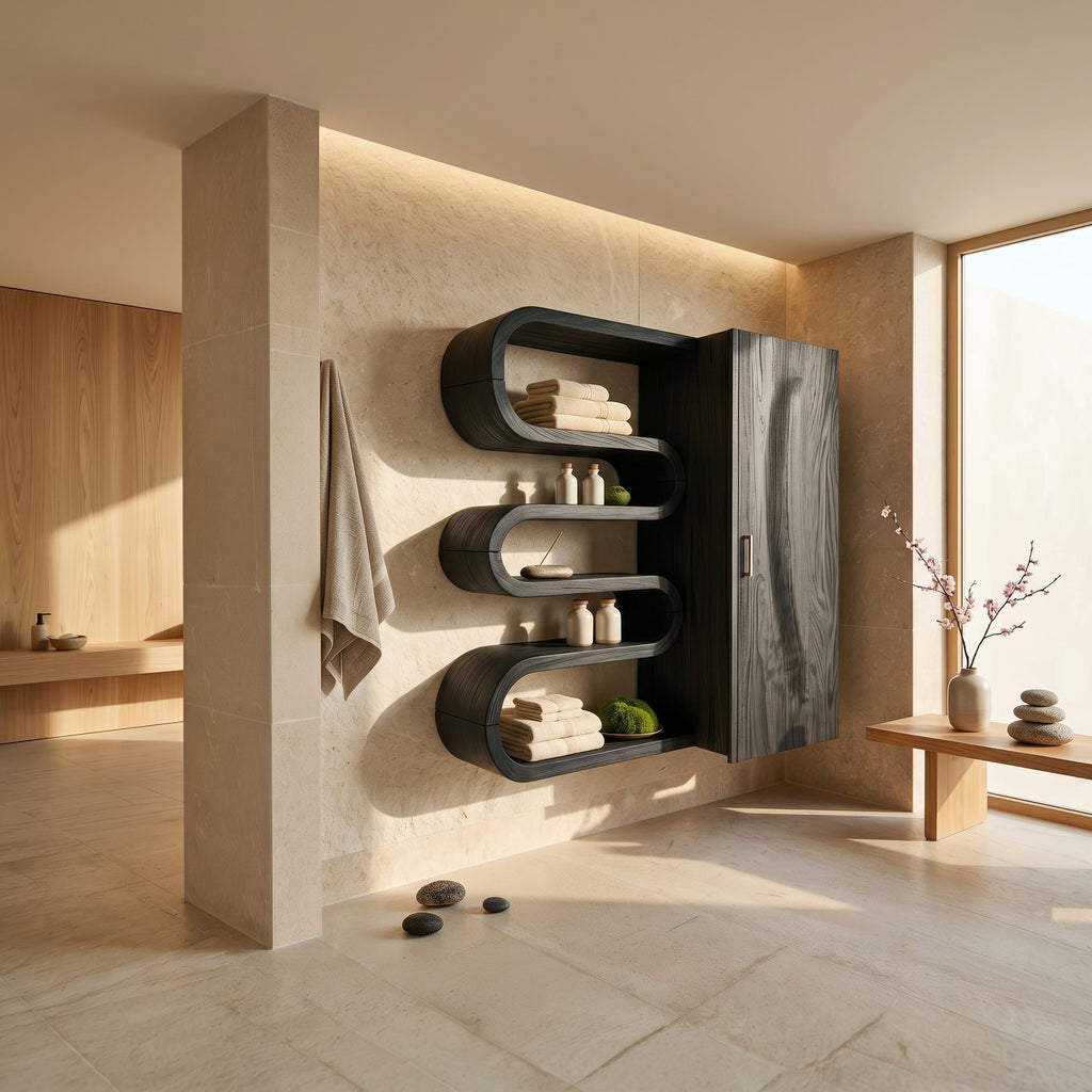 Sculptural Wellness Vanity