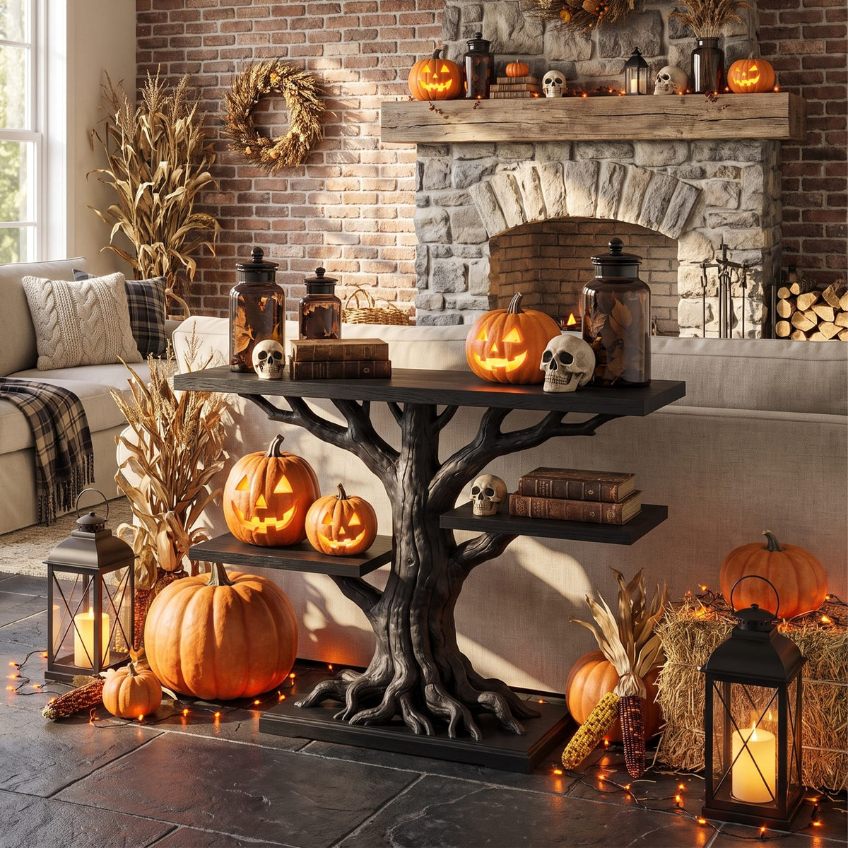 Contemporary Root Form Display Table for Furniture, solid wood, built to order