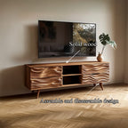 Mid Century Organic Media TV Cabinet