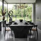 Organic Wooden Dining Table with Live Edge, solid wood, built to order