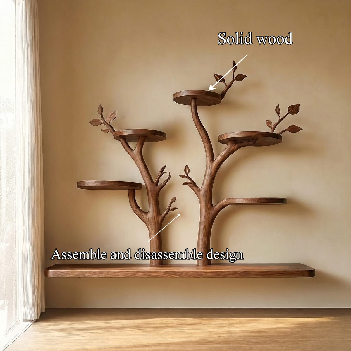 Rustic Cat Wall Display Living Room Or Home, solid wood, built to order