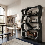 Contemporary Reading Bookshelf, solid wood, built to order