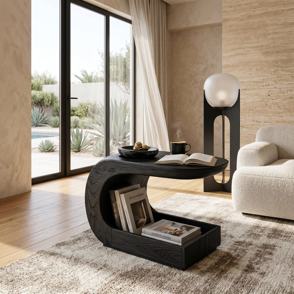 Side Sculptural Nightstand