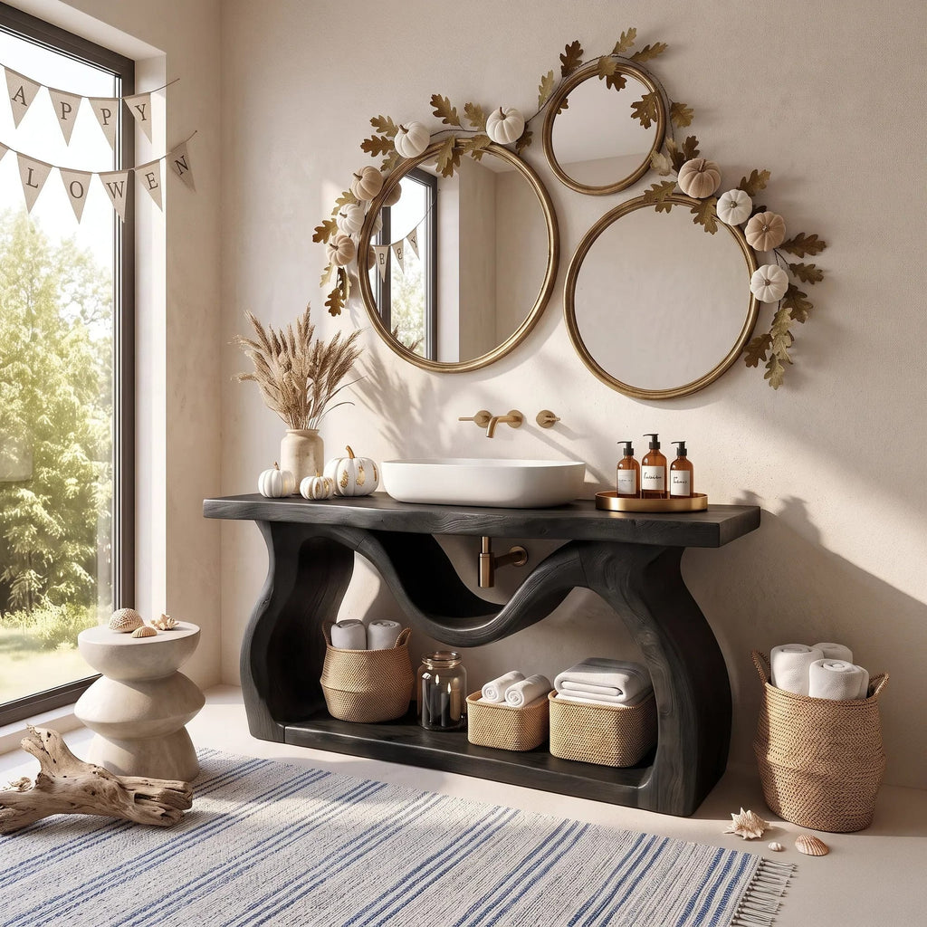 Modern Bathroom Vanity Cabinet Ensuite, solid wood, built to order