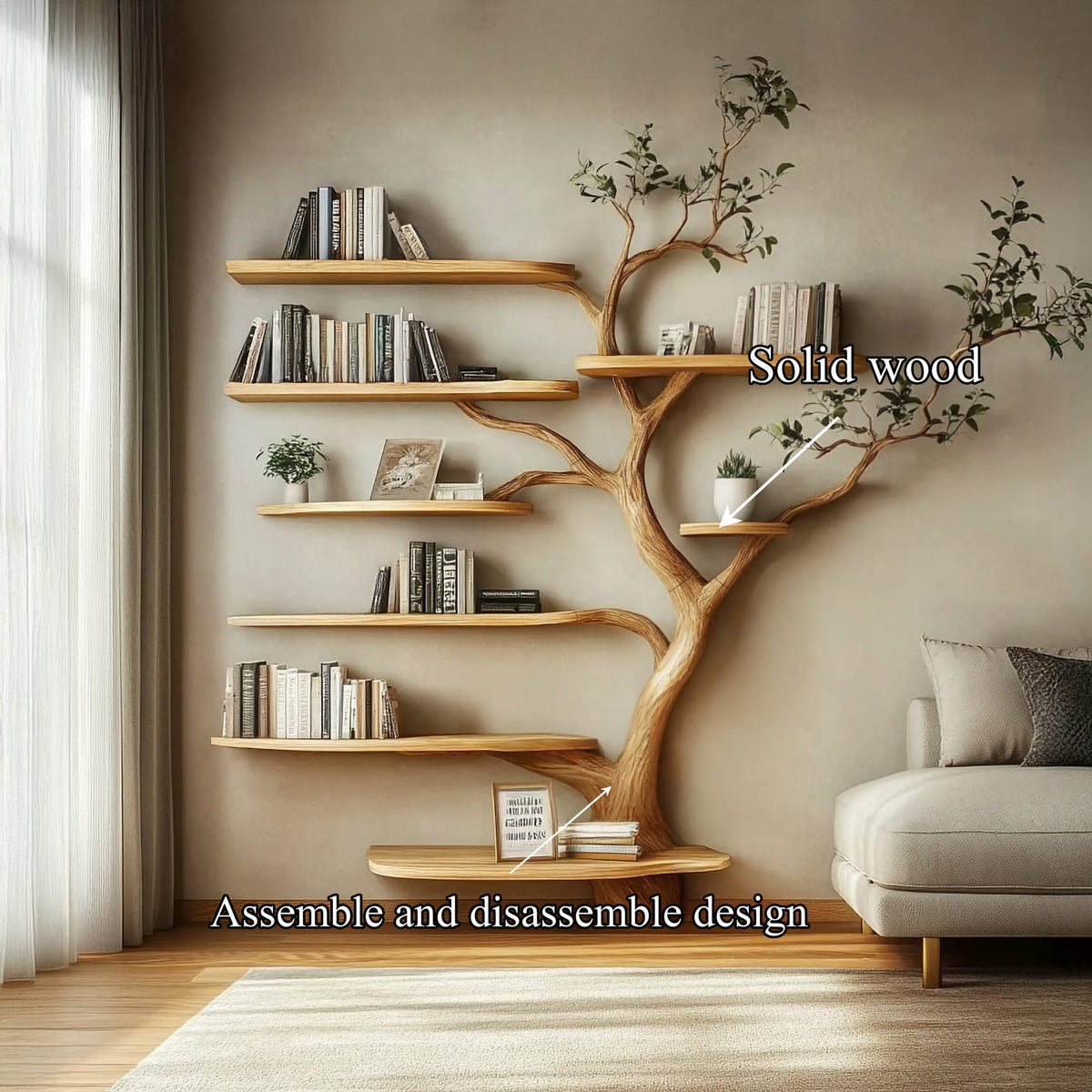 Sculptural Airy Bookshelf