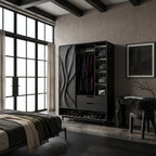 Contemporary Sculptural Form Armoire, solid wood, built to order