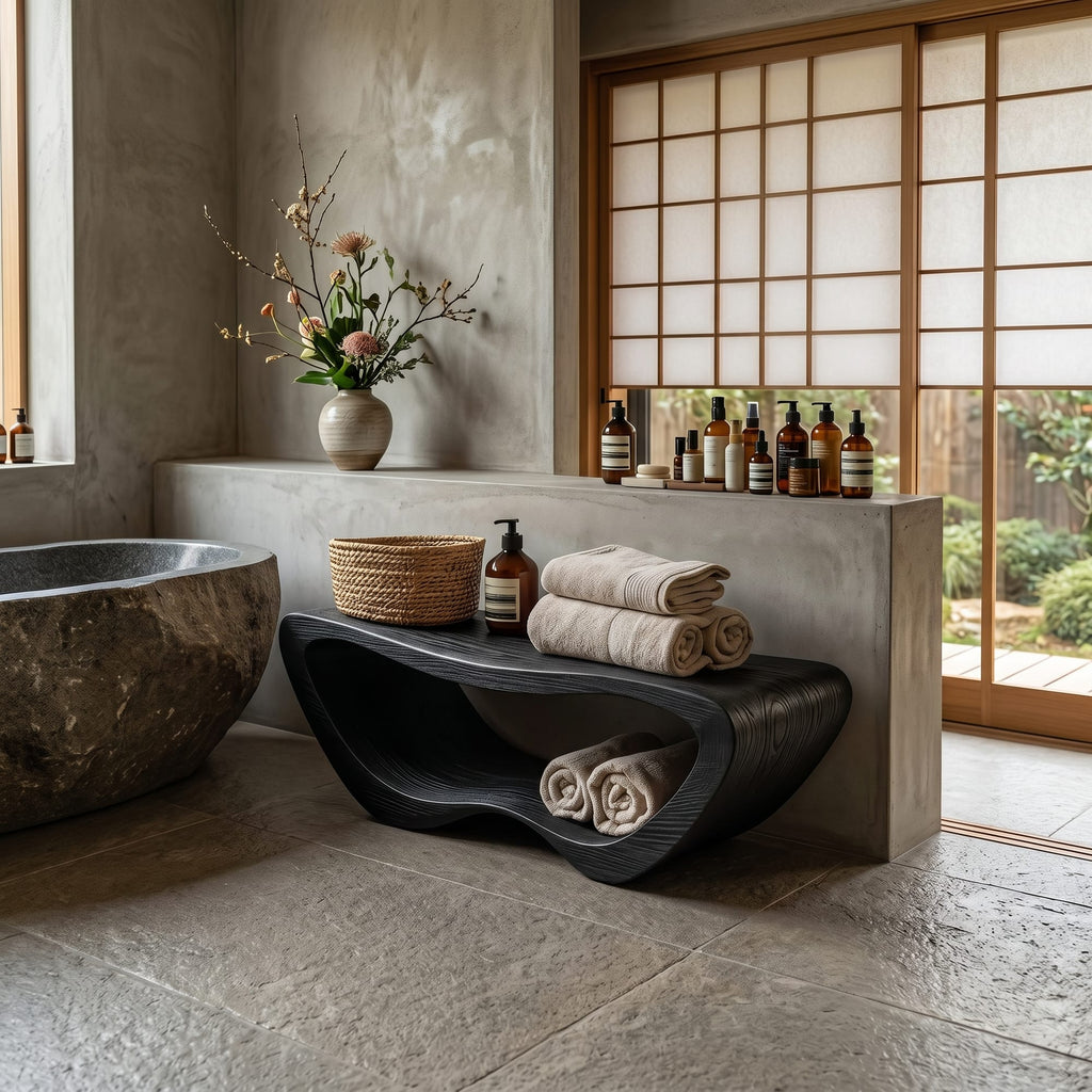 Minimal Water-resistant Shower Bench