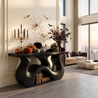 Minimalist Branch Form Entryway Table, solid wood, built to order, view 4