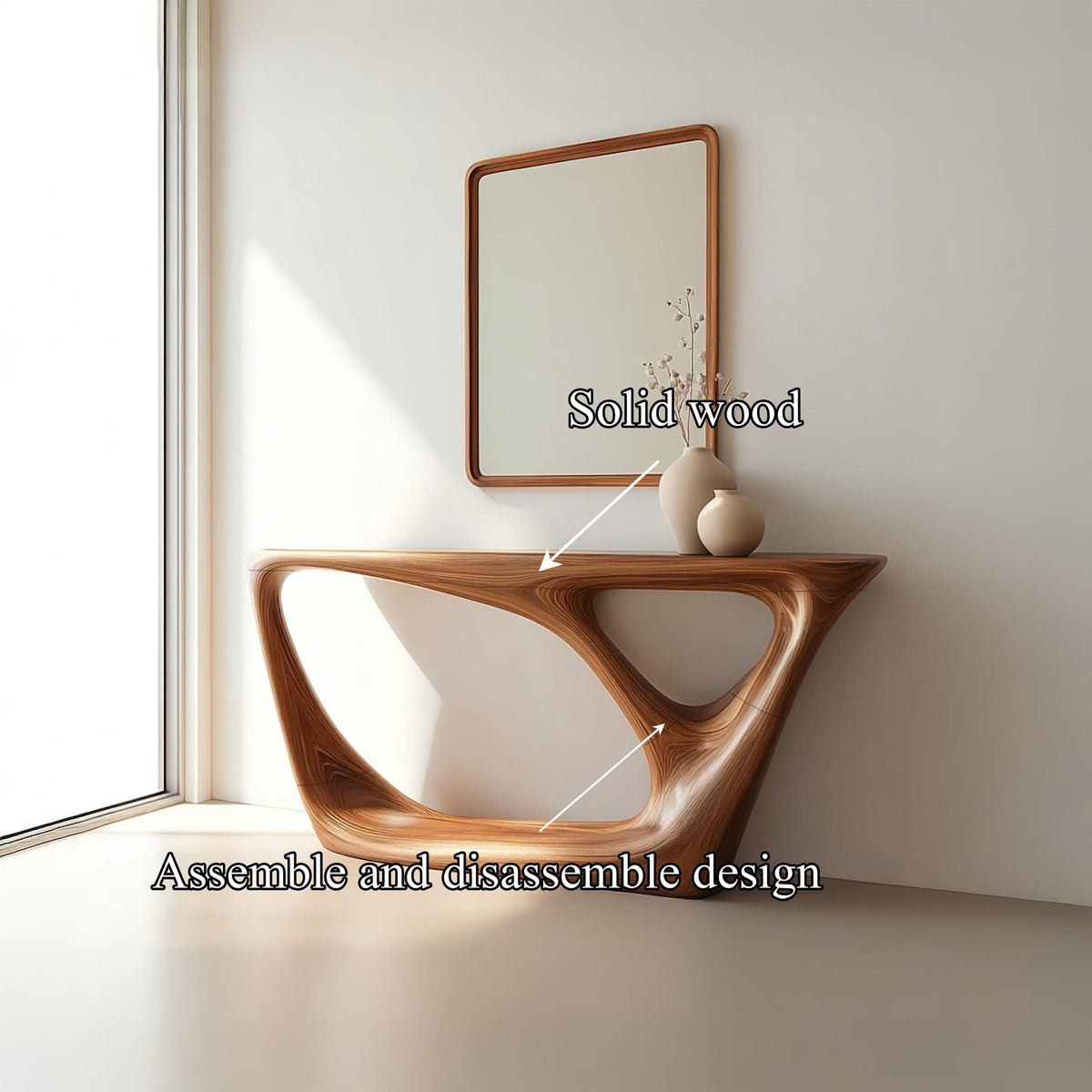 Mid Century Modern Accent Console Table