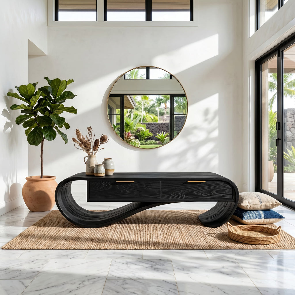 Curved Contemporary Bench
