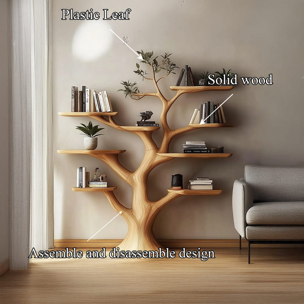 Walnut Floating Tree Bookshelf