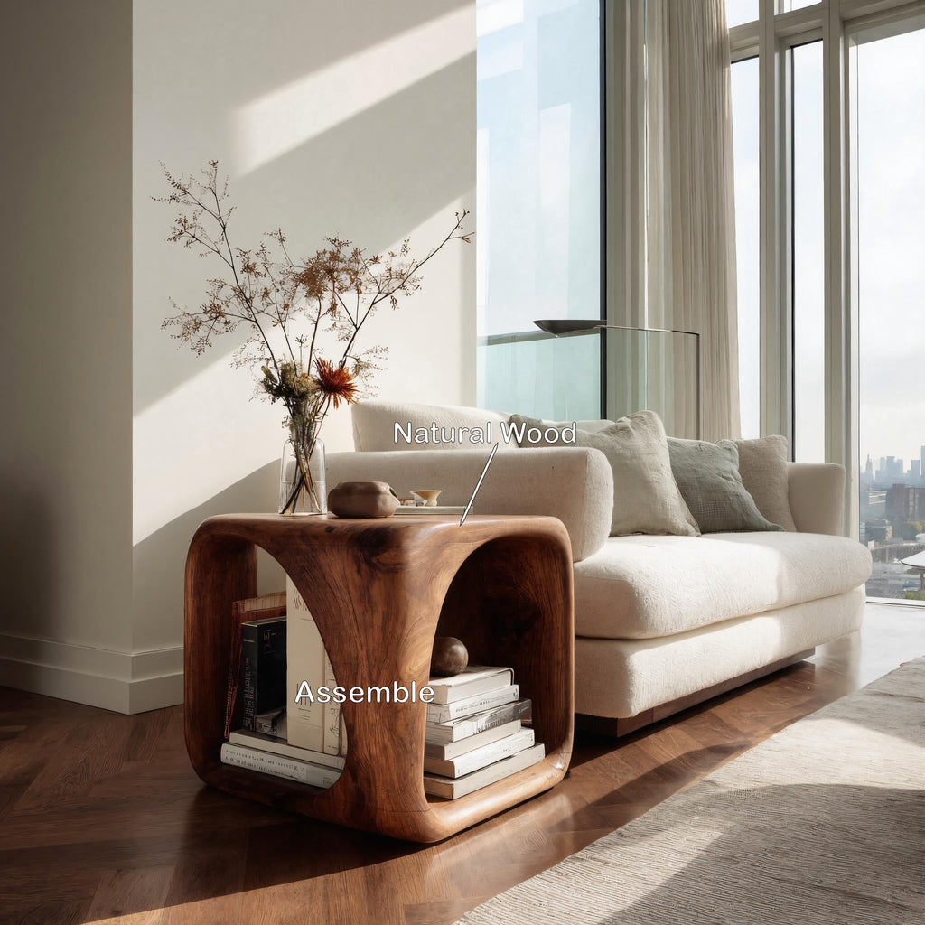 Sculptural Hollow Nightstand