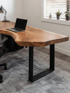 Modern Live Edge L-shaped Desk