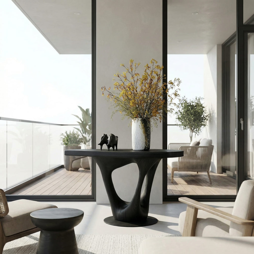 Sculptural Contemporary Side Table