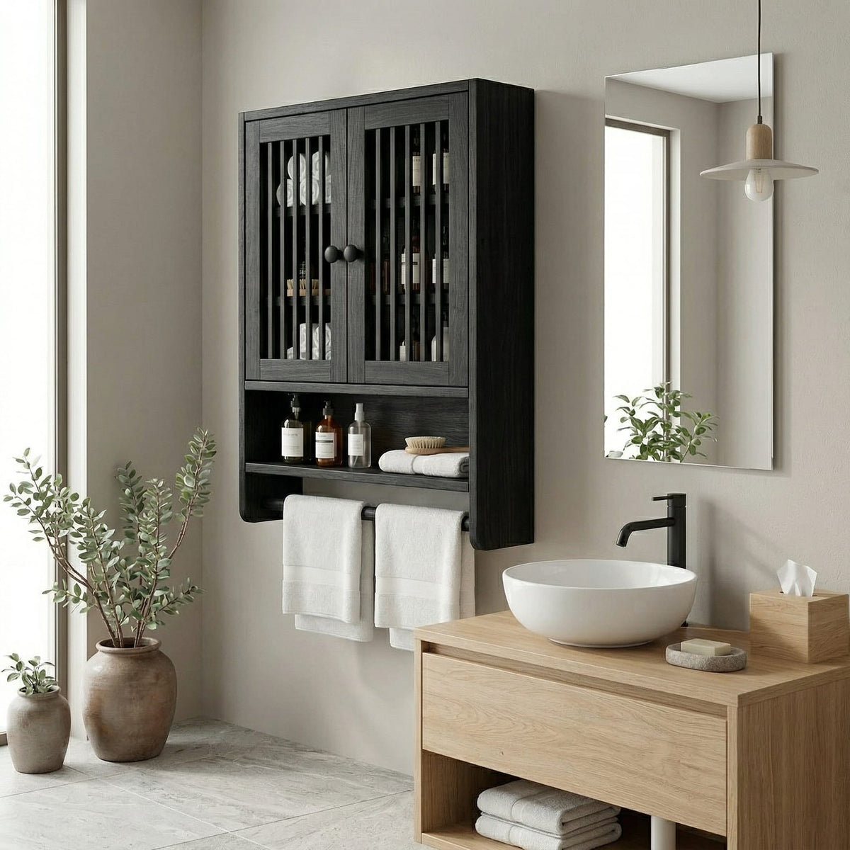 Storage Cupboard Bath Shelf