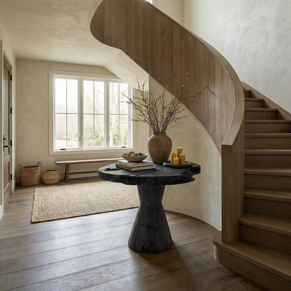 Organic Live Edge Accent Console Table