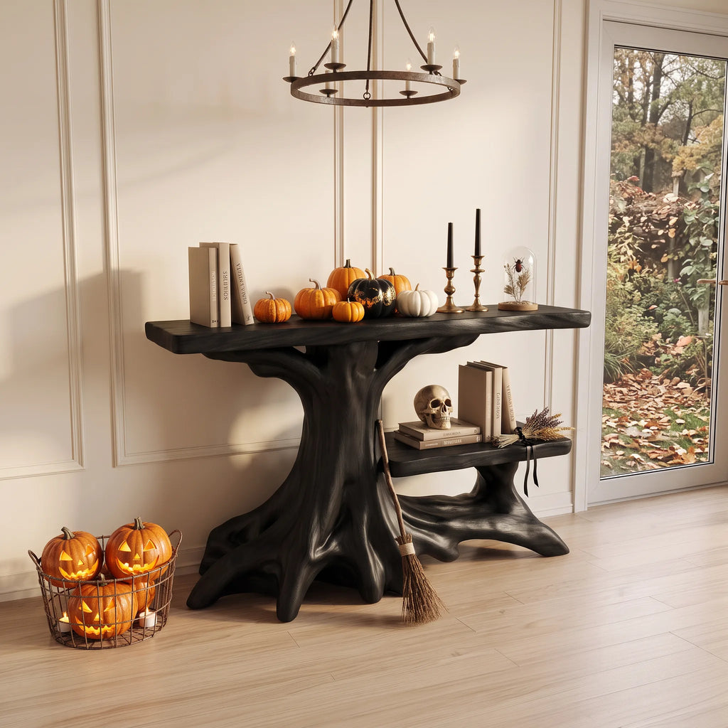 Farmhouse Entryway Console Table Foyer, solid wood, built to order