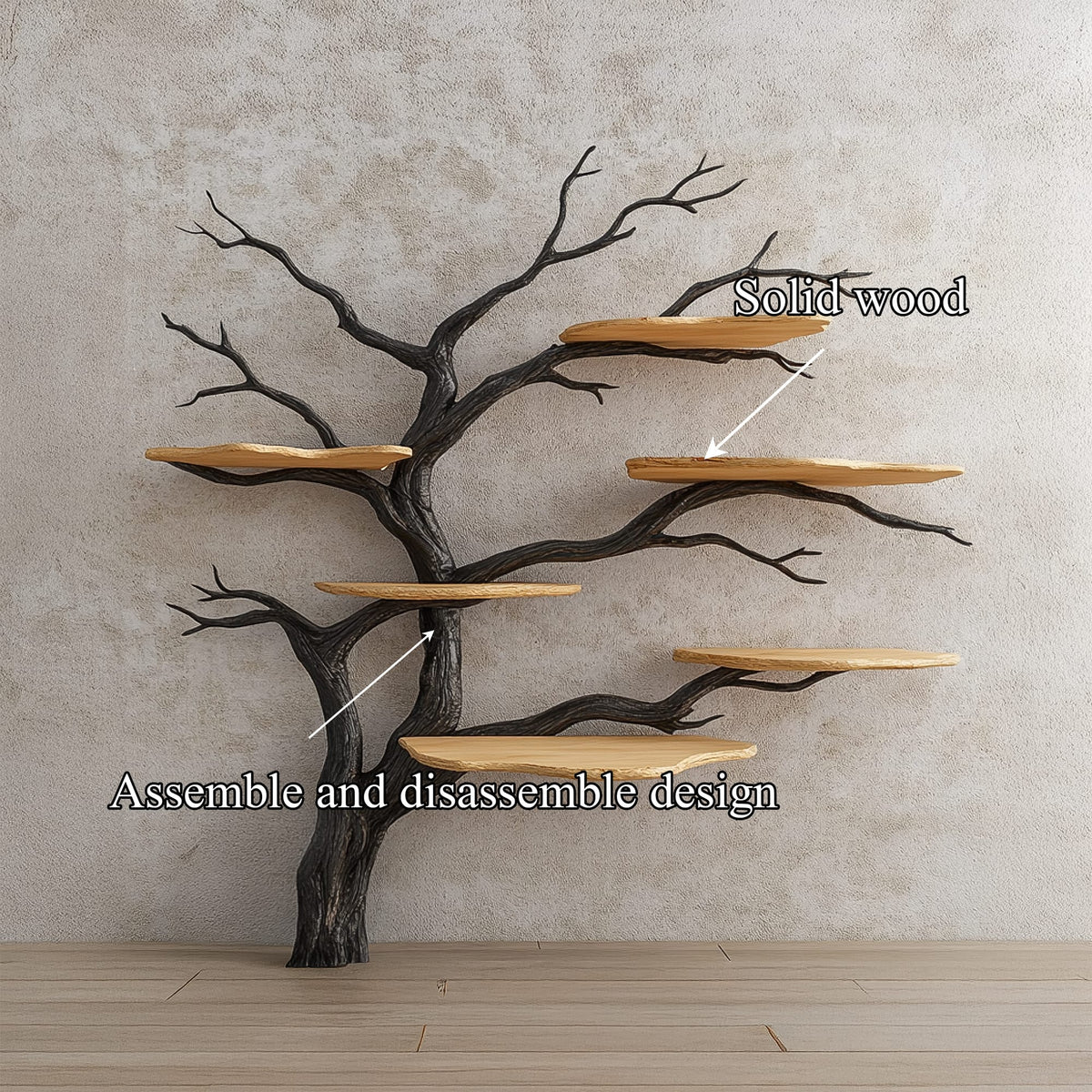 Solid Decorative Bookshelf