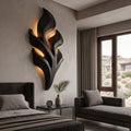 Organic Leaf Wooden Wall Lamp, solid wood, built to order, view 4