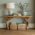 Live Edge Side Table Driftwood Table Console Table, solid wood, built to order