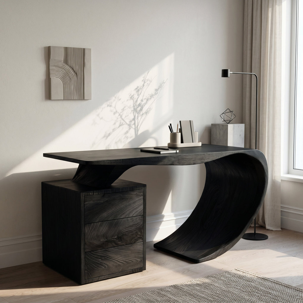 Modern Desk, solid wood, built to order