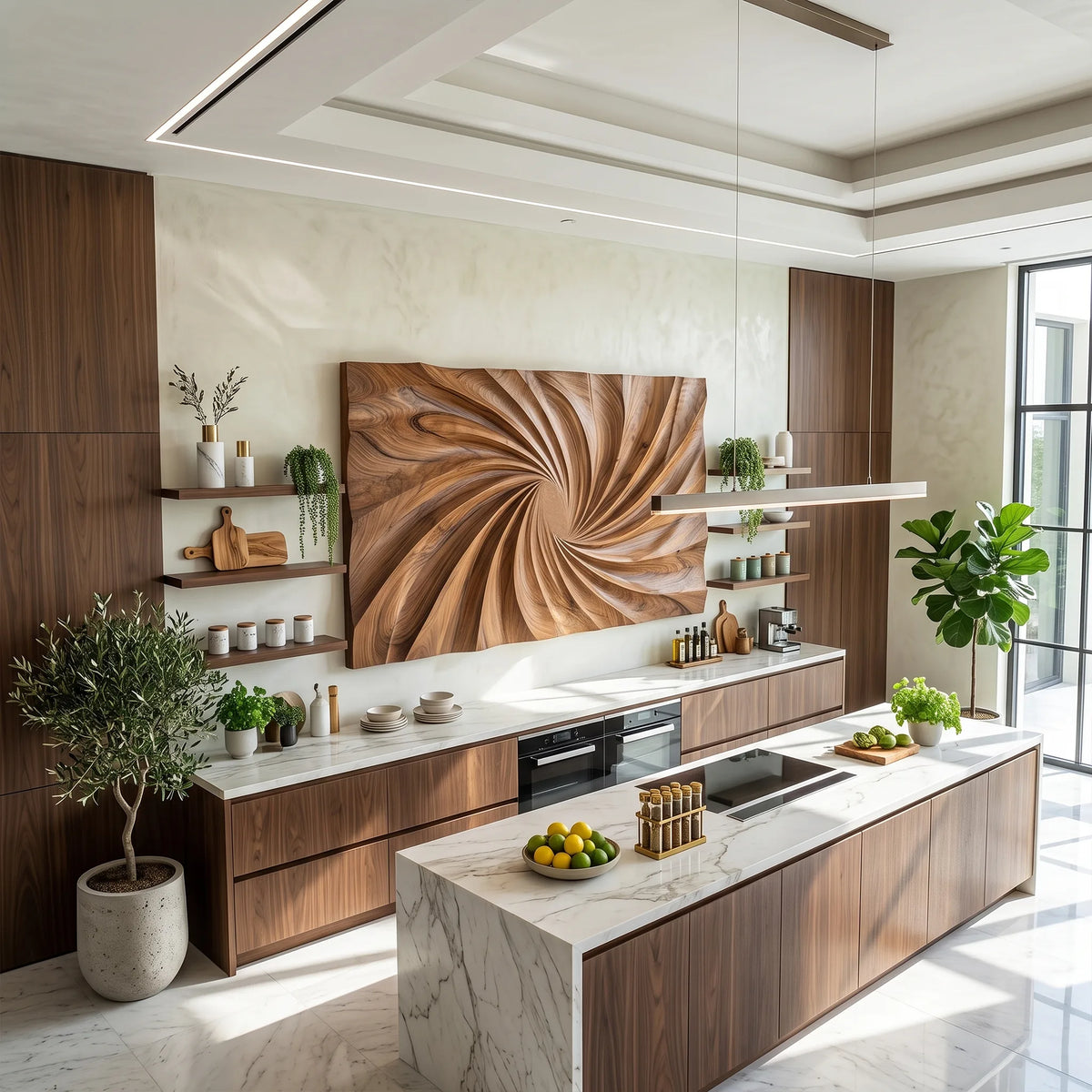 Modern Large Wall Art, solid wood, built to order