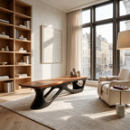 Contemporary Bench for Window Corner, solid wood, built to order