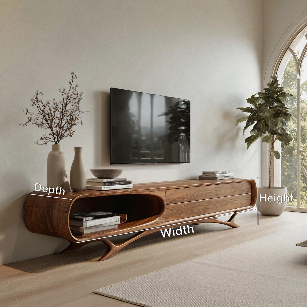 Contemporary Modern Entertainment TV Cabinet