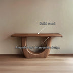 Sculptural Modern Entryway Console Table