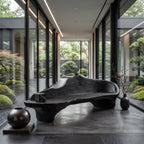Sculptural Organic Accent Bench