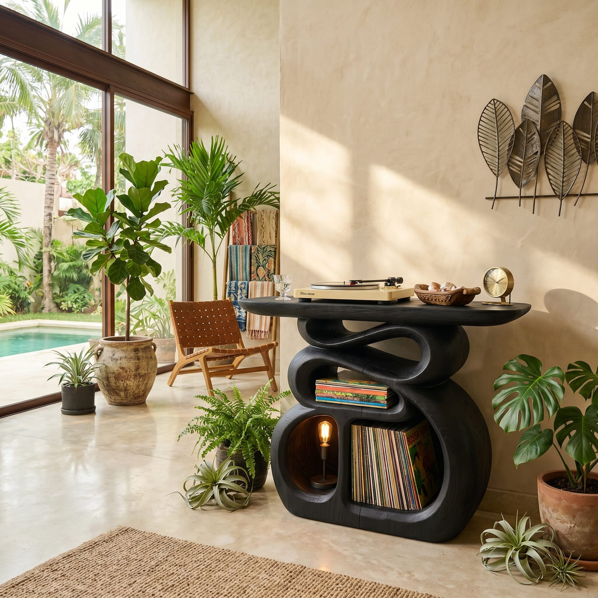 Contemporary Audio Stand, solid wood, image 4 of 8
