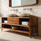 Bathroom Vanity Two-tier Design, solid wood, built to order