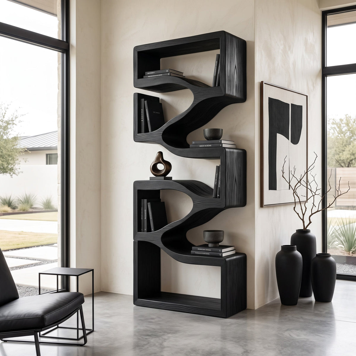 Sculptural Wall Modern Bookshelf