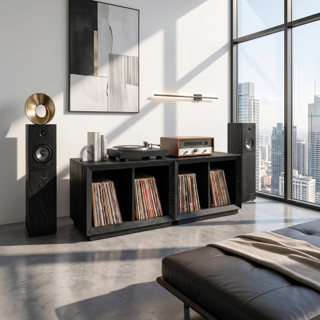 Contemporary Storage Record Stand