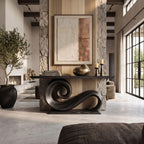 Organic Live Edge Foyer Console Table