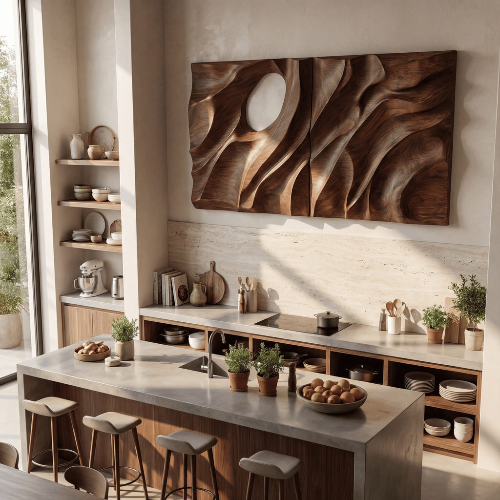 Organic Abstract Relief Wall Art