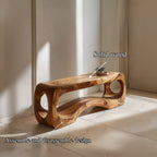 Sculptural Accent Bench