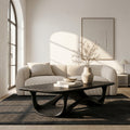 Contemporary Sculptural Coffee Table, solid wood, built to order, view 4