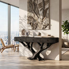 Branch Base Console Table Designer Residence, solid wood, built to order