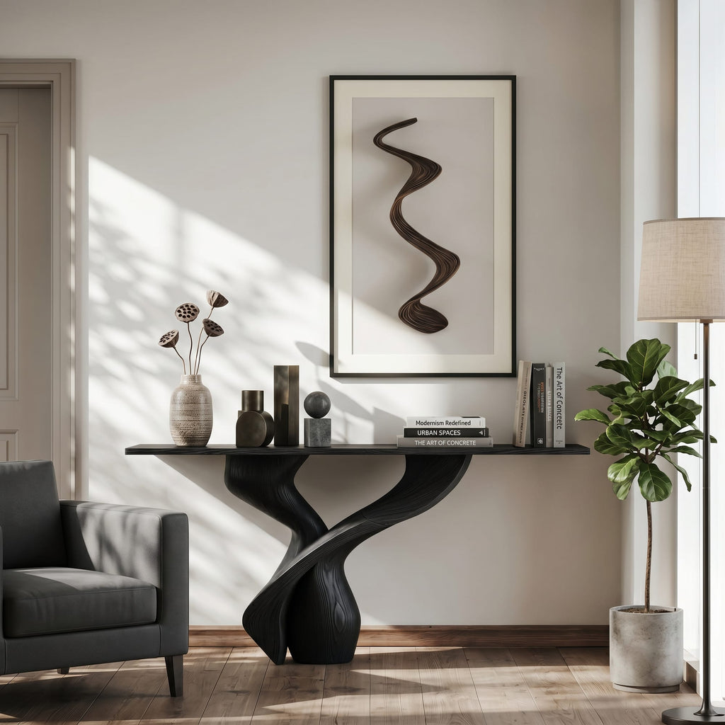 Rustic Console Table Inspiration Entryway Design, solid wood, built to order