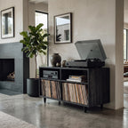 Minimalist Record Player Cabinet, solid wood, built to order, view 4