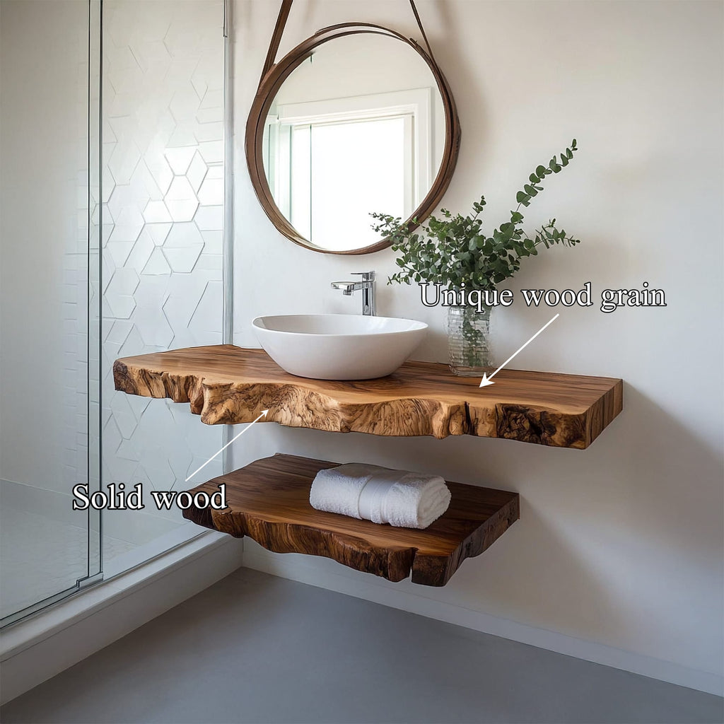 Floating Textured Vanity