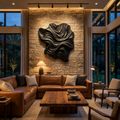 Organic Wood Wall Art Wave Design, solid wood, built to order, view 4