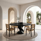 Twisted Pedestal Dining Table, solid wood, built to order, view 4