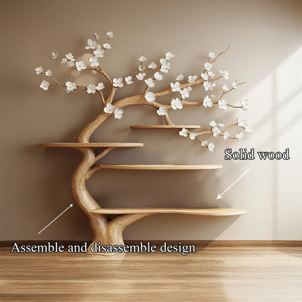 Organic Solid Branch Tree Bookshelf